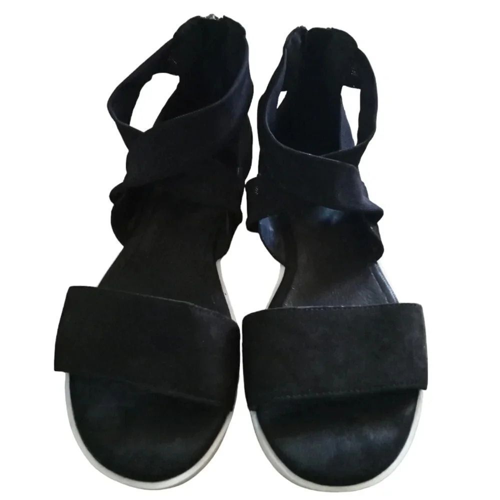 Eileen Fisher Kash Tumbled Nubuck Leather Sneaker Sandal Size 7 - Picture 8 of 10